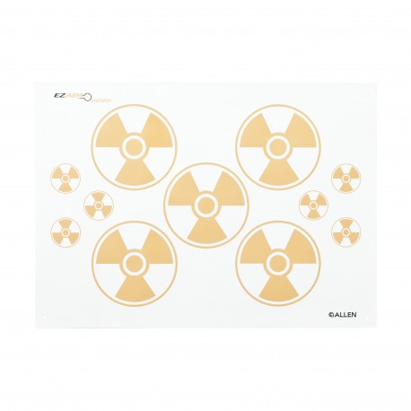 Nuclear Bullseye Paper Target W/ Pins, ALLEN-CASES