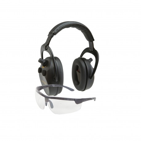 Axion Ballistic Muff & Glasses Combo,Blk ALLEN-CASES