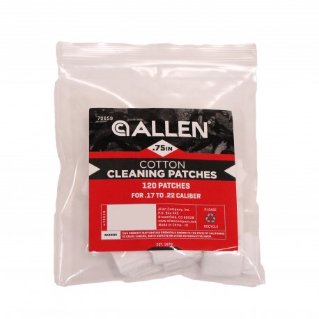 Cotton Patches, Retail Pack, 120Pc: .75" ALLEN-CASES