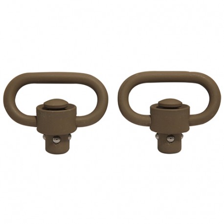 Push Button Swivels Hvy Duty FDE CERAKOTE GROVTEC-US