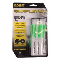 Quikfletch 2" Quikspin-W/G/G (6 Pk) NEW-ARCHERY-PRODUCTS