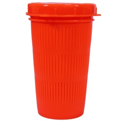 Vntd Crab Diner Bait Jar,1 Ltr Flrsnt Red SCOTTY