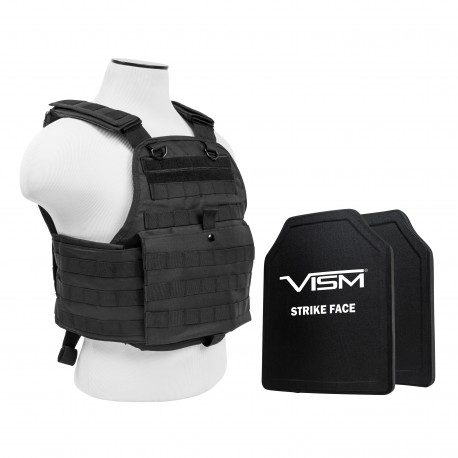 Plate Carrier Vest/Two 10"X12"/Blk NCSTAR