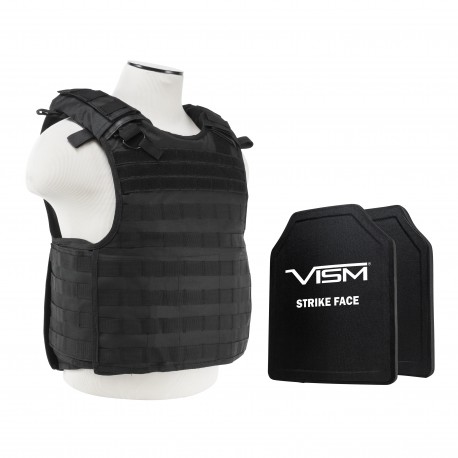 QR Carrier Vest/Two 10"X12"/Blk NCSTAR