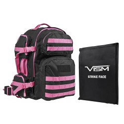 Tactical Backpack/One 10"X12"/Blk/Pink NCSTAR