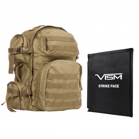 Tactical Backpack/One 10"X12" SBP/Tan NCSTAR