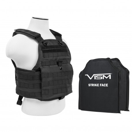 Plate Carrier Vest/Two 10"X12"/Blk NCSTAR