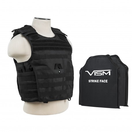 Expert Plate Carrier Vest/Two 10"X12"/Blk NCSTAR
