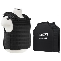 QR Plate Carrier Vest/LG/Two 11"X14"/Blk NCSTAR