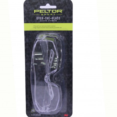 Peltor Sport Over-The-Glass Eyewear Clear PELTOR