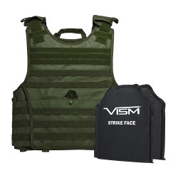 Expert Plate Carrier Vest,10"X12" BP/Grn NCSTAR