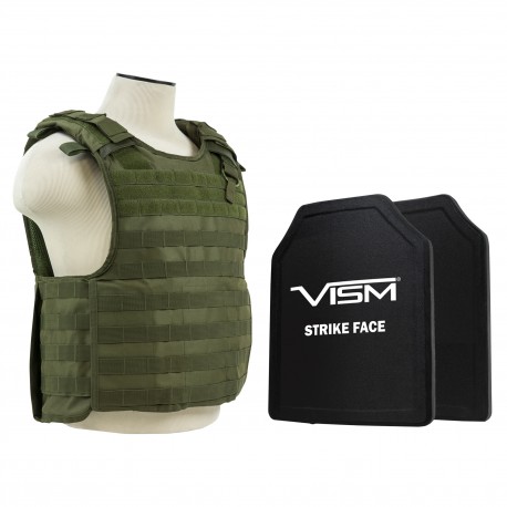 QR Carrier Vest,Two 11"X14" SC HP BP/Grn NCSTAR