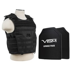E Carrier Vest,Two 11"X14" SC HP BP/Blk NCSTAR