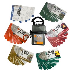 Learn & Live Outdoor Skills Card Set ULTIMATE-SURVIVAL-TECHNOLOGIES