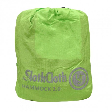 SlothCloth Hammock 1.0, Lime/Gray ULTIMATE-SURVIVAL-TECHNOLOGIES