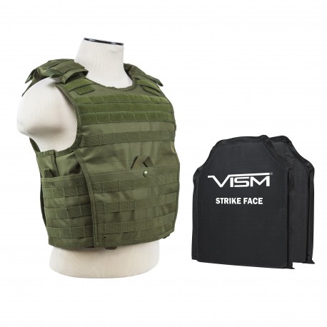 Epc Vest,2 8"X10" Rctngl Cut Sbp/Grn/XS-S NCSTAR