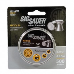 PELLET .177cal MATCH Pb BLISTER PACK/500 SIG-SAUER