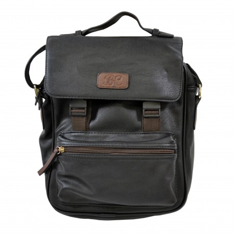 UrbanSatchel w/TabltStorage/HlstrBlk/Brwn BULLDOG-CASES
