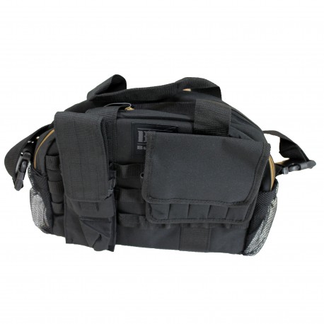 Tactical RangeBag w/MOLLE Mag Pouches Blk BULLDOG-CASES