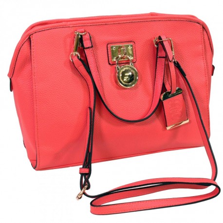 Satchel Style Purse w/Holster - Coral BULLDOG-CASES