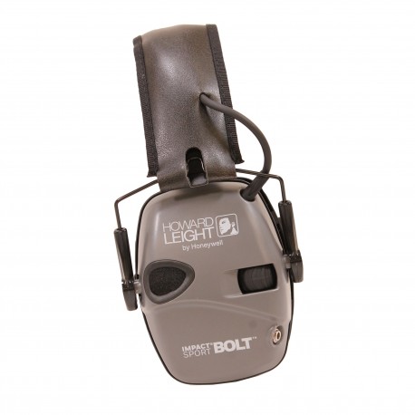 Impact Sport Bolt Grey Electronic Earmuff HOWARD-LEIGHT