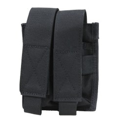 Double Pistol Mag Blk Pouch,Molle Cmptble UNCLE-MIKES