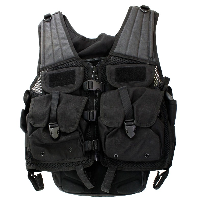 Load Bearing Vest Black,Launcher,Hang Tag UNCLE-MIKES - Outdoority