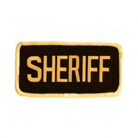 Sheriff Blk/Gld,S,2.25X4.25" Vlcr/Mlle,PB UNCLE-MIKES