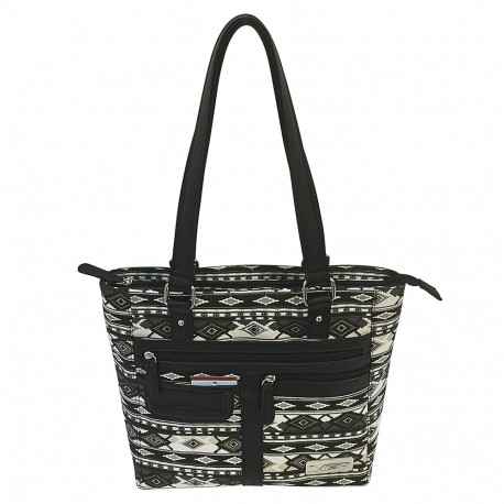 VISM Concealed Carry Printed Tote- Black NCSTAR