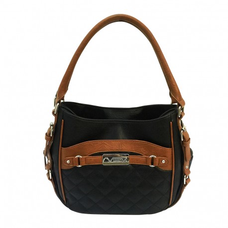 Concealed Carry Quilted Hobo Bag-Blk,Brn NCSTAR
