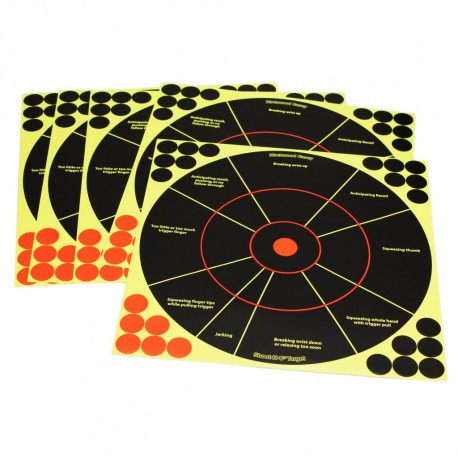 Shoot-N-C 12" Handgun Trainer Target - 50 BIRCHWOOD-CASEY