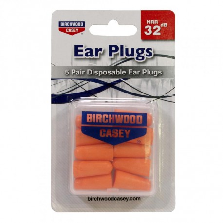 Foam Plugs with Case 5 Pair BIRCHWOOD-CASEY