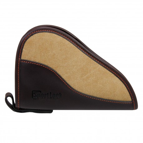 8" Handgun Brown Leather/Tan Canvas SPORTLOCK