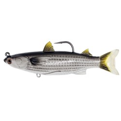 Mullet,4 1/2",SB,MD,SLVR/BLK,7/0 LIVETARGET-LURES