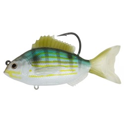 Pinfish,4",SB,MD,SLVR/GRN,7/0 LIVETARGET-LURES