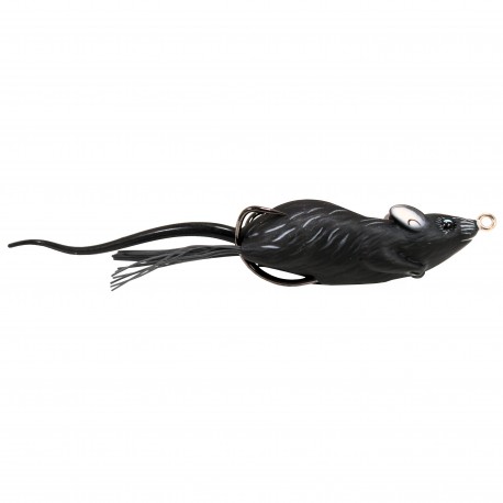 Mouse,2 1/4",HB,floating,BLK/BLK,1/0 LIVETARGET-LURES