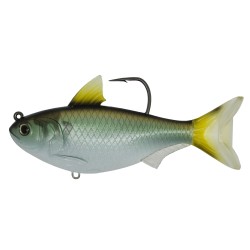 Gizzard Shad,5",SB,MD,GRN/BRNZ,8/0 LIVETARGET-LURES