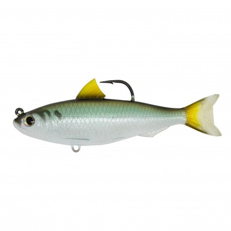 Blueback Herring,5 1/2",SB,GRN/BRNZ,9/0 LIVETARGET-LURES