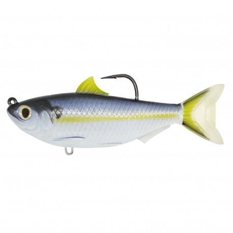 Threadfin Shad,3 1/2",SB,MD,VLT/BLU,4/0 LIVETARGET-LURES
