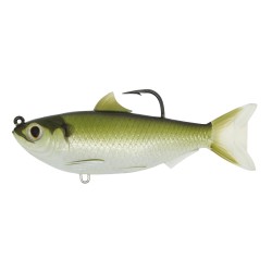 Threadfin Shad,4 1/2",SB,MD,GRN/BRNZ,7/0 LIVETARGET-LURES