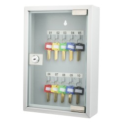 10 Keys Lock Box Gray W/ Glass Door BARSKA-OPTICS