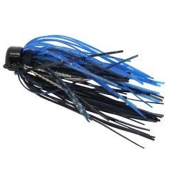 SHROOMZ MICRO FINS JIG3/16ozBLK/BLUE2PK Z-MAN