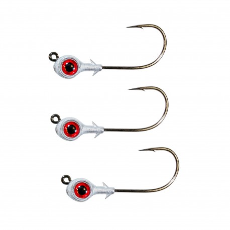 REDFISH EYE JIGHEADS 3/16ozRED 3PK Z-MAN