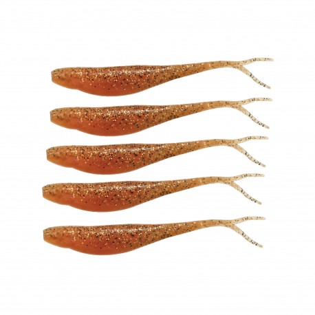 SCENTED JERK SHADZ 5" NEW PENNY 5PK Z-MAN