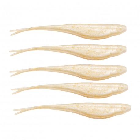 SCENTED JERK SHADZ 5" PEARL 5PK Z-MAN