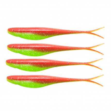 SCENTED JERK SHADZ7"NUKED CHICKEN GLOW4PK Z-MAN