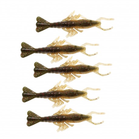 SCENTED SHRIMPZ 4" REDBONE  5PK Z-MAN