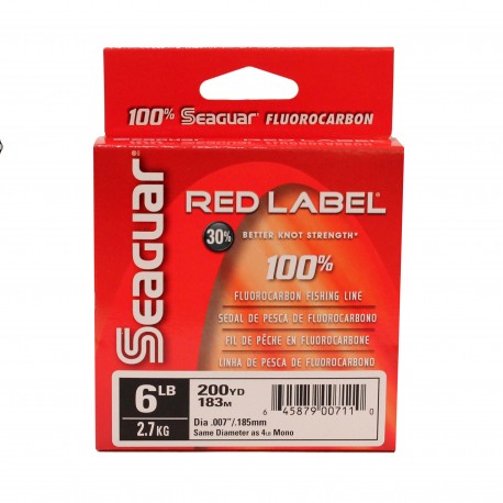 Red Label 200 6lb .007 in. SEAGUAR