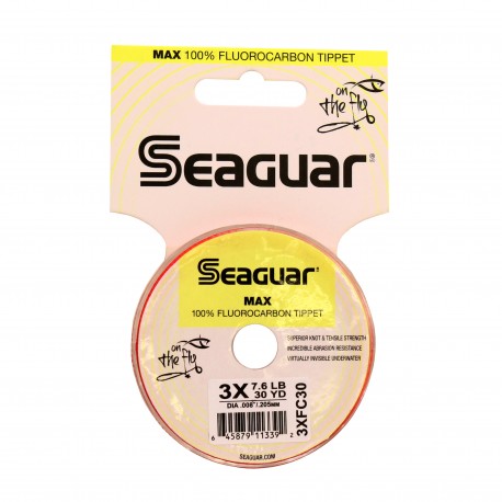 Max Fluoro Tippet 30 7.6lb .008 in. SEAGUAR