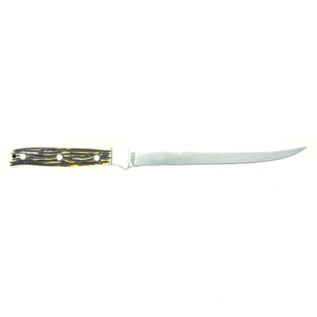 Steel Head Fillet 12" Lngth w/Sheath,Clam UNCLE-HENRY-BY-BTI-TOOLS